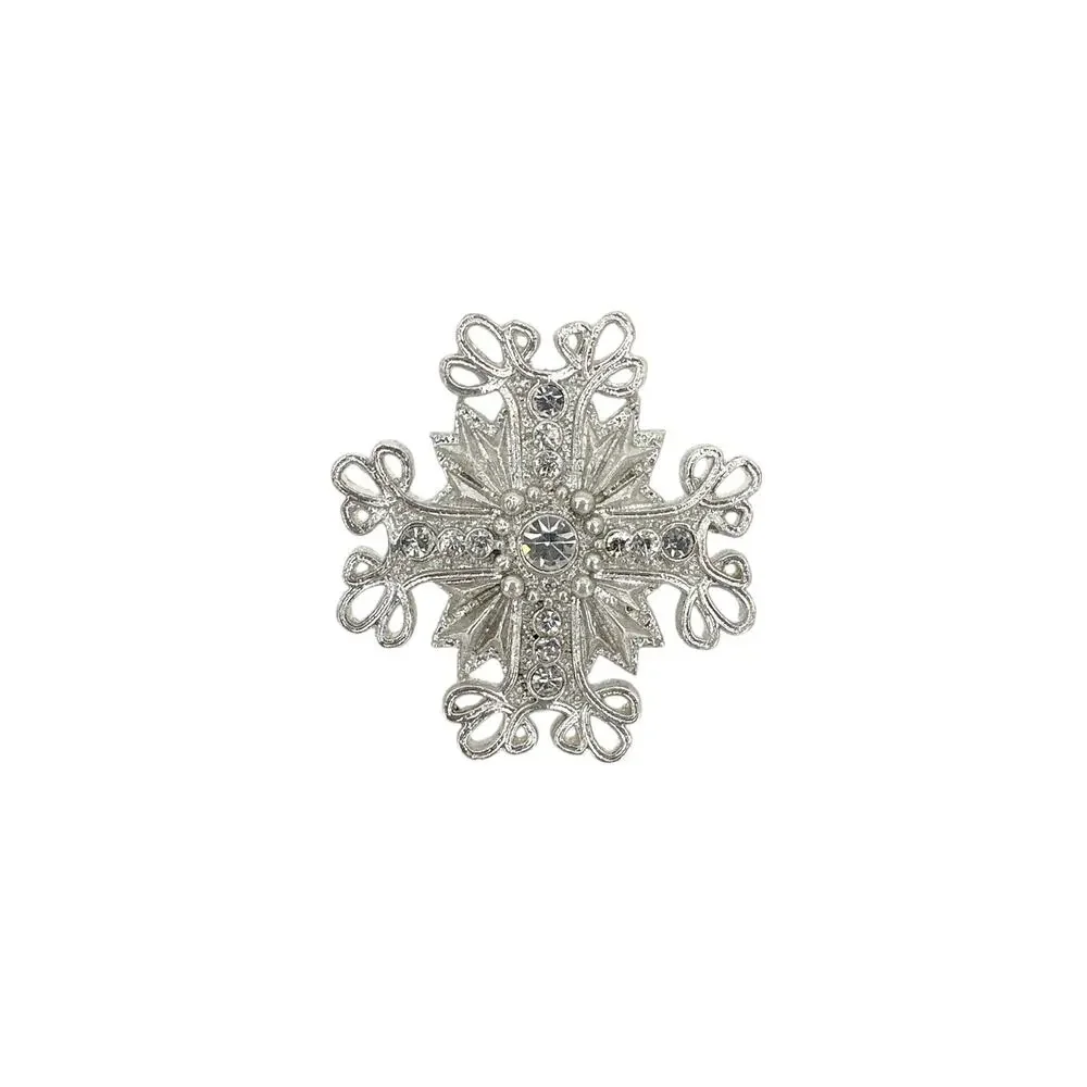 VIRGINS SAINTS & ANGELS VSA Electra Cross Ring in Silver Size 6